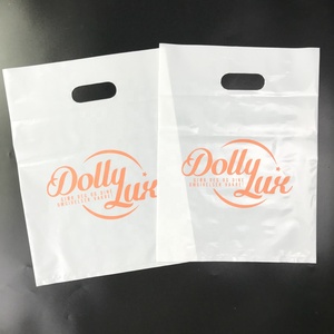 Bolsas de plástico troqueladas de diseño personalizado al por mayor con asas para bolsas para embalaje de alimentos, compras y Promoción Comercial - Product Image 4