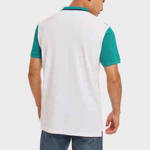 Polos en coton de haute qualité pour hommes avec logo brodé personnalisé, vêtements de sport décontractés, polos avec motif solide, approvisionnement ODM - Product Image 5