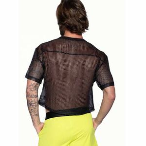 Personnalisable recadrée maille football américain maillot respirant été décontracté sport pratique maillot manches courtes imprimé - Product Image 3