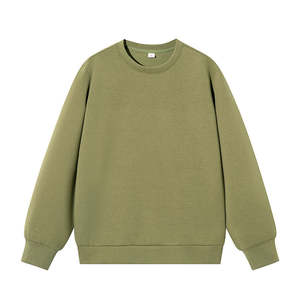 Sweats épais de couleur unie vierges Sweats personnalisés pour hommes Streetwear vierge personnalisé Sweats à col rond de luxe - Product Image 2