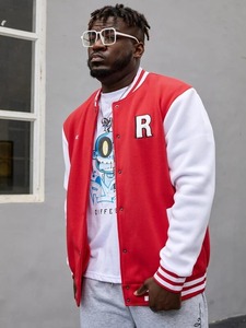 Conception personnalisée de haute qualité Veste à capuche universitaire en laine décontractée hiver Service OEM Prix de gros compétitif Toile Letterman - Product Image 3