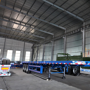 Semi-remorque à plateau surbaissé à 3 essieux d'occasion, 50 tonnes, remise à neuf, en bon état, pour <span class=keywords><strong>le</strong></span> <span class=keywords><strong>transport</strong></span> <span class=keywords><strong>de</strong></span> <span class=keywords><strong>marchandises</strong></span> lourdes générales - Product Image 5