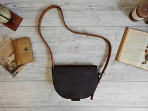 Bolso bandolera de piel auténtica a la moda vintage para mujer, bolso bandolera con correa larga de fábrica, nuevo estilo de piel vegana - Product Image 6