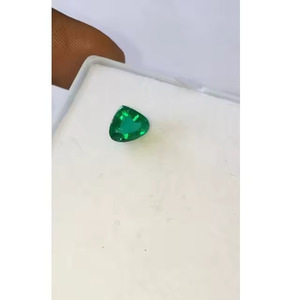 Piedra preciosa Esmeralda Natural de calidad AAA 8,3*6,2mm corte de corazón de Zambia Color verde excelente brillo para joyería certificada IGI - Product Image 2