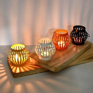 <b>Set</b> 4 Vintage Moroccan Multicolored Brass <b>Lanterns</b> Handmade Eco-Friendly Indoor Outdoor Hanging Candle Holder for Religious - Product Image 5