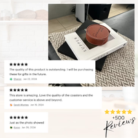 6 sous-verres en cuir personnalisés avec support sous-verres ronds personnalisés sous-verres en cuir gravés pendaison de crémaillère et cadeau de mariage