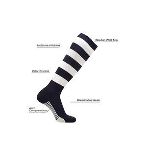 Calcetines de Béisbol Personalizados al por Mayor de Alta Calidad con Diseño de Logotipo Personalizado, Tejidos en Spandex/Poliéster, Transpirables y Antideslizantes para Hombre - Product Image 5