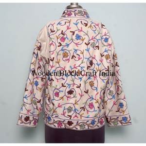 Indian <b>Women's</b> Wear Beautiful <b>Velvet</b> <b>Jacket</b> with Floral Design Embroidery Work Girl's Suzani <b>Jacket</b> <b>for</b> Party Wear <b>Jacket</b> - Product Image 5