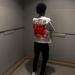 Camiseta DTG personalizada para hombre, camiseta de gran tamaño Boxy Fit 100% de algodón, camiseta Dtg hecha con hombros caídos, camiseta de bajo precio - Product Image 2