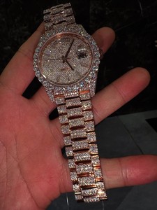 นาฬิกาข้อมือผู้ชาย VVS มอยส์ซาไนต์ ระบบอัตโนมัติ Miyota รุ่นลิมิเต็ดอิดิชั่น หรูหรา หน้าปัดอนาล็อก แสดงวันที่ สายสแตนเลส - Product Image 2