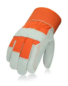 Guantes de cuero de cabra al por mayor, impermeables, resistentes a la abrasión, guantes de seguridad para motosierra - Product Image 2