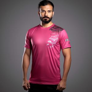 All-Over 100% Polyester Mesh Quick Dry Sporty T-shirt à manches courtes personnalisé 3D Marathon Running Sport Sublimation Printed Blank - Product Image 1