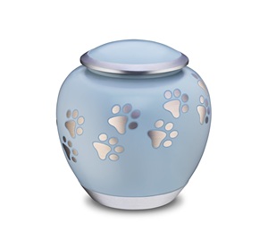 Nouveauté, urne funéraire pour animaux de compagnie en métal de style européen, chat, chien, gravée à la main, finition brillante, meilleur prix de gros, fournitures funéraires pour animaux de compagnie - Product Image 1