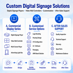 RK3588ควบคุมวิดีโอติดผนังแบบ LED แนวอุตสาหกรรมกล่องป้าย60Fps ดิจิตอล<span class=keywords><strong>12</strong></span> HD 8K พร้อมพอร์ต6T NPU Ai และ in OUT PORT - Product Image 6