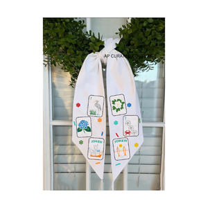 Guirnalda de Crepé con Cuentas Personalizada con Diseños Bordados a Mano para Celebración de Día Deportivo - Product Image 4