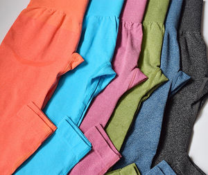 Collants de yoga sans couture pour femmes avec ajustement confortable à l'avant, logo personnalisé OEM ODM, leggings extensibles dans les 4 sens - Product Image 6