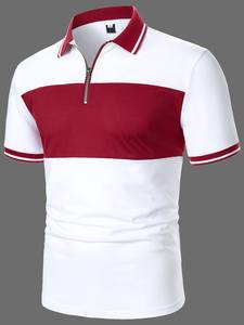 Última colección 100% algodón para hombre para Polo Color sólido Jersey tela con etiqueta privada - Product Image 5