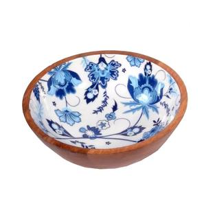 Tazón para Servir Ensaladas Hecho a Mano con Madera Natural, Color y Forma Personalizables, Acabado Esmaltado, Apto para Lavavajillas, Ecológico - Product Image 4