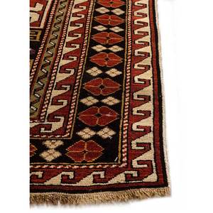 Kiaan Paem-325 Beige <b>Brown</b> Hand Knotted <b>Wool</b> Rug Geometric Pattern Living Carpet for Home for Entryway Hallway Teen's Bedroom - Product Image 4