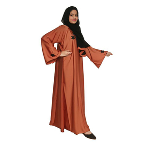 Abaya pour femmes, 100% matière pure, vente en gros, élégante, manches longues, confortable, coupe ample, quatre saisons, belle, traditionnelle, musulmane - Product Image 2