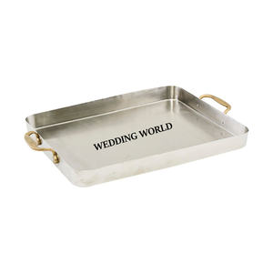 Bandeja rectangular de chocolate martillado, bandeja de chocolate hecha a mano de calidad superior, bandeja de chocolate de diseñador con estilo clásico - Product Image 6