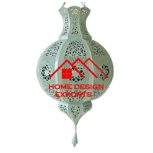 Lanterne suspendue au plafond en métal fini or poudre verte pour la maison hôtels restaurants pour la décoration de Noël - Product Image 2