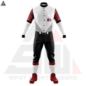 Ensembles d'uniformes de baseball personnalisés imprimés par transfert thermique 100% polyester à séchage rapide respirant col rond logo avant unisexe services OEM - Product Image 4