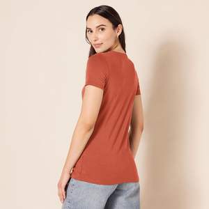 Classic Women Plus Size <b>Tshirt</b> Soft Weave Light Texture Air Flow Comfort Fit Gentle Stretch <b>Summer</b> Eco-Friendly Quick Dry Daily - Product Image 3