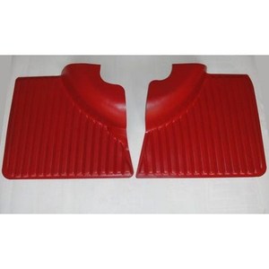 Panneaux de porte arrière rouge cannelés pour Fiat 500 L, tapis de sol de voiture - Product Image 1