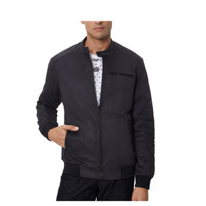 Chaqueta de bombardero ligera para hombre, cortavientos, para exteriores, informal, elegante, con cremallera, cálida, a la moda de invierno, 100% poliéster, de secado rápido - Product Image 1