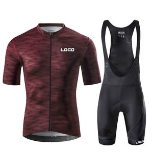 Conjunto de Jersey de ciclismo sin costuras con estampado personalizado Oem Odm transpirable de alta calidad Kit de ciclismo de carretera uniforme ropa de bicicleta al aire libre - Product Image 1