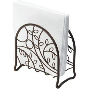 Porte-serviettes en fer noir décoratif fantaisie pour Table à manger élégant distributeur de mouchoirs en métal de conception de défilement pour la cuisine et la décoration intérieure - Product Image 3