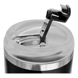 Tazza Termica in Acciaio Inossidabile 470 Ml Nero Opaco con Protezione Antispruzzo e Coperchio a Vite - Product Image 3