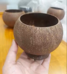 ชามกะลามะพร้าวธรรมชาติเป็นมิตรกับสิ่งแวดล้อมงานแฮนด์เมดสไตล์โบฮีเมียนสลักโลโก้ได้ตามต้องการของขวัญงานปาร์ตี้ - Product Image 2