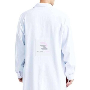 Bata de Laboratorio Médica Unisex Personalizada, Transpirable, Cómoda y Elástica, de Tela de Algodón y Poliéster, Uniforme para Uso Hospitalario para Hombres - Product Image 5