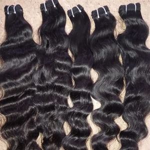 Extensiones de cabello humano Remy crudo del templo indio del sur de calidad superior Cabello virgen de color natural del sur de la India - Product Image 6