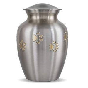 โกศบรรจุอัฐิแมวโลหะคุณภาพสูง ขายดี ดีไซน์ลายอุ้งเท้า สไตล์อเมริกัน สำหรับงานศพสัตว์เลี้ยง ที่ระลึกและเก็บอัฐิแมว - Product Image 2