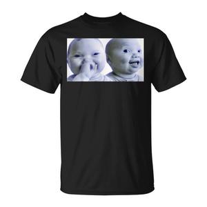 T-shirt Promozionale Niche Baby Gen Z Meme AI Virale con Riso e Risatine - Product Image 1