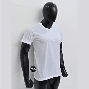 Camisetas de cuello redondo de algodón 100% para hombre de alta calidad, ropa de calle informal sólida de secado rápido transpirable de gran tamaño, ropa de verano Regular - Product Image 3