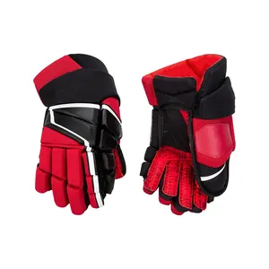 Nuovo fornitore di attrezzi da Hockey Pro 12 ''13'' 14 ''guanti da Hockey su ghiaccio guanti da hockey con logo personalizzato con protezione massima