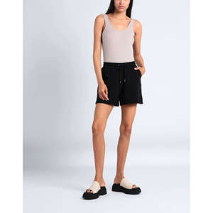 Pantalones cortos con cordón que absorben el sudor de algodón de alta calidad para mujer, pantalones cortos deportivos de atletismo de diseño personalizado, patrón de tinte de corbata sólido - Product Image 2