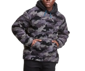 Nouveauté OEM vente en gros 2025 personnaliser lâche épais lourd Ninja à capuche polaire sweats visage couverture masqué Sherpa hommes à capuche - Product Image 1