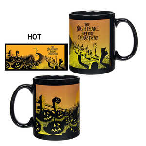 Taza de Cerámica con Diseño 3D de Animales de Pesadilla Antes de la Navidad, Efecto Térmico, Escena de Cementerio para Bebidas Calientes, Incluye Cuchara de Regalo - Product Image 4