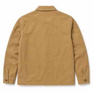 <b>Mens</b> Winter Hooded Loose Fit 100% Cotton Twill <b>Chore</b> Jacket Garment Dyed Multi Pocket Utility <b>Coat</b> for Casual Streetwear - Product Image 6