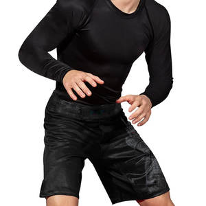 Meilleure vente Short MMA personnalisé avec impression sur panneau latéral Taille élastique Tissu durable Fermeture velcro Short d'entraînement respirant Vente - Product Image 5