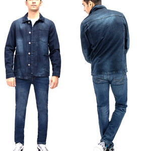 Wholesale 2026 New Fashion Plain Washed Cotton Casual <b>Black</b> <b>Men's</b> Denim <b>Jeans</b> <b>Jacket</b> - Product Image 5