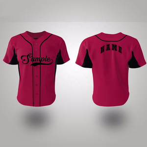 Maillots de baseball personnalisés par sublimation - 100% polyester, antibactériens, respirants, séchage rapide, service OEM, nom d'équipe personnalisé, vente en gros - Product Image 3