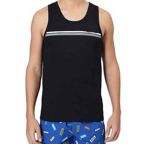 Nueva ropa deportiva con logotipo personalizado poliéster Spandex Fitness gimnasio ropa compresión corte entrenamiento hombres camisetas sin mangas con rayas - Product Image 4