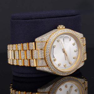 Moissanite Diamant Style Montre pour Hommes et Femmes Étanche Unisexe De Luxe Hip Hop Montre En Gros - Product Image 4