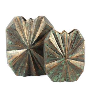 Metal Casted Decorative <b>Small</b> Size Aluminum <b>Vase</b> Modern Patina Finishing <b>Flower</b> <b>Vase</b> Handcrafted Metal Table Top Decorative <b>Vase</b> - Product Image 5